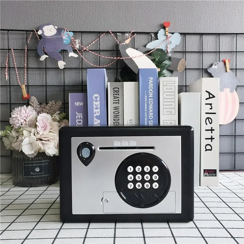 

Small Safe Box for Home, Mini Safes for Kids, Gold Silver Safe Security Cabinet Safes, Lock Box for Money Cash