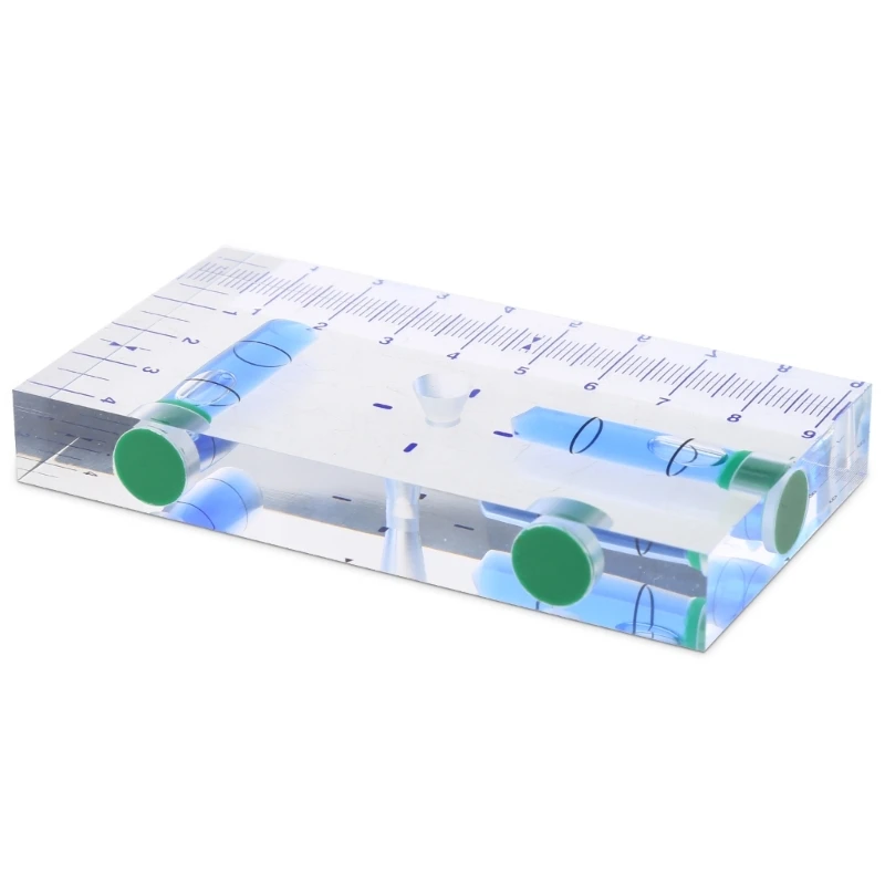 F92C Precisiones claras Clear Mini Nivel Integrado Nivel magnético hogar pequeño