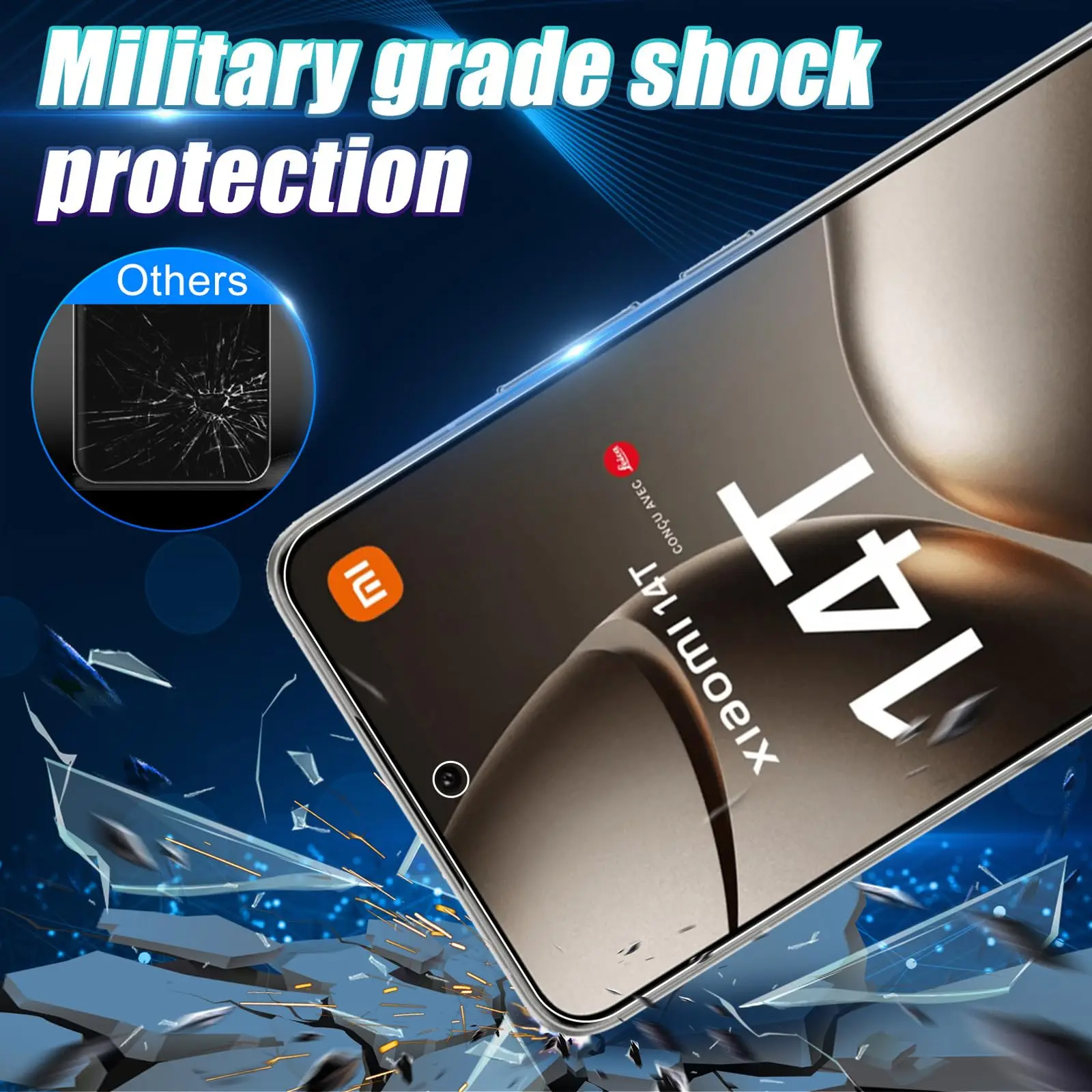 Tempered Glass For Xiaomi 14T 13T 12T 11T Pro Screen Protector Protective mica Cryatal Anti Scratch