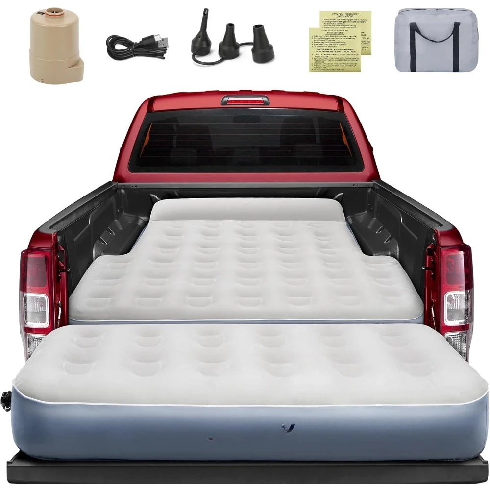 

Inflatable Truck Bed Mattress for Tacoma Truck Air Mattress 5ft-5.5ft for Honda Ridgeline Jeep Gladiator JT, Truck Air Mattress