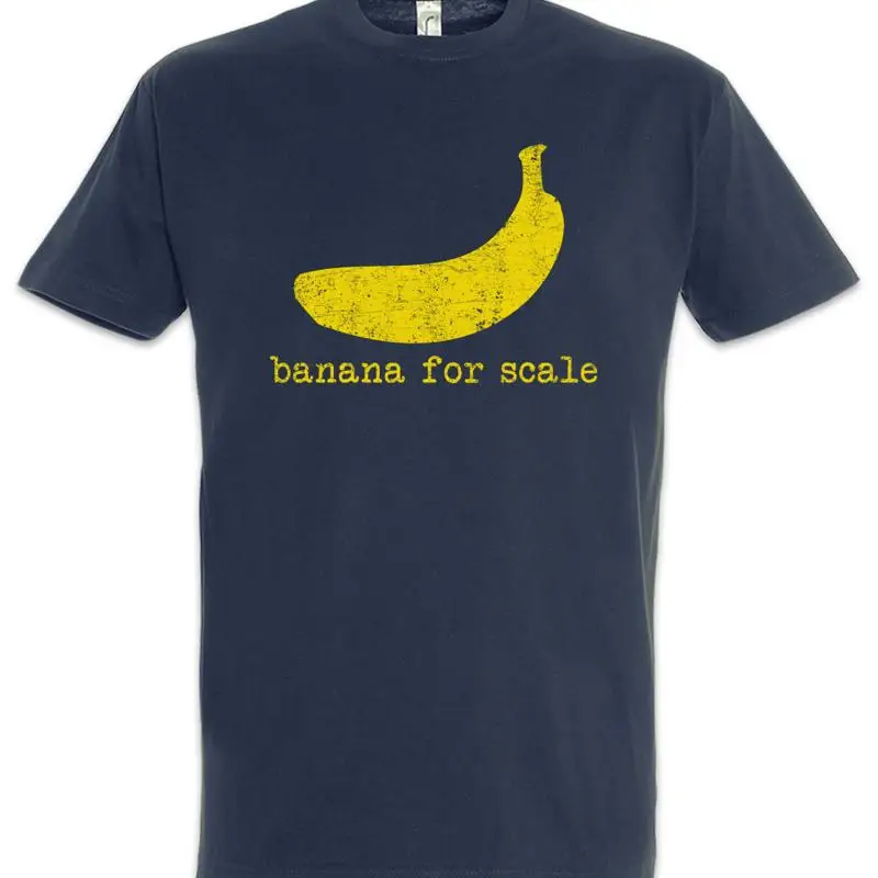 Banana For Scale T Shirt Diagram Fun Geek Nerd Computer Science Scientist Coder