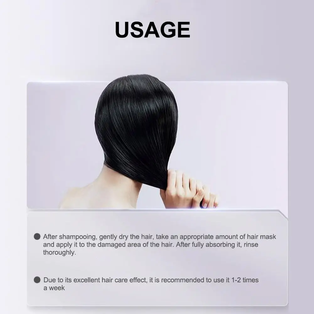 Repair Dry And Smooth Hair Mask Conditioner Frizzy Damaged Treat Cream Pro Soft Smooth Shiny Deep Moisturizing Hair Care