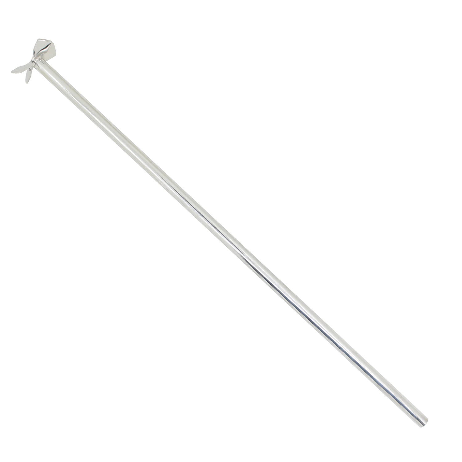 laboratory paddle stirrer for PTFE Cross Plate four-leaf Mixed flow stainless steel paddle stirrer blade with rod
