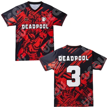 2024 New Arrival Deadpool Joint Name Football Jersey For Adults Kid Summer Sports Soccer Training Tee Aldults Kids Tops Clothing