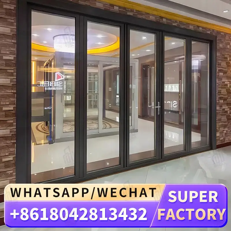 

Customizable High Function Windows Foldable Door for US Commercial Spaces Innovative Factory Made