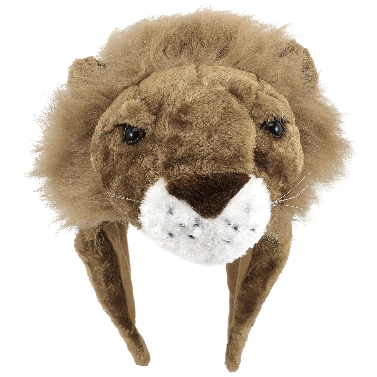

Lion Hat Cartoon Style Party Costume Hats Funny Festival Headwear Dress Up Headdress PP Cotton Material Lightweight