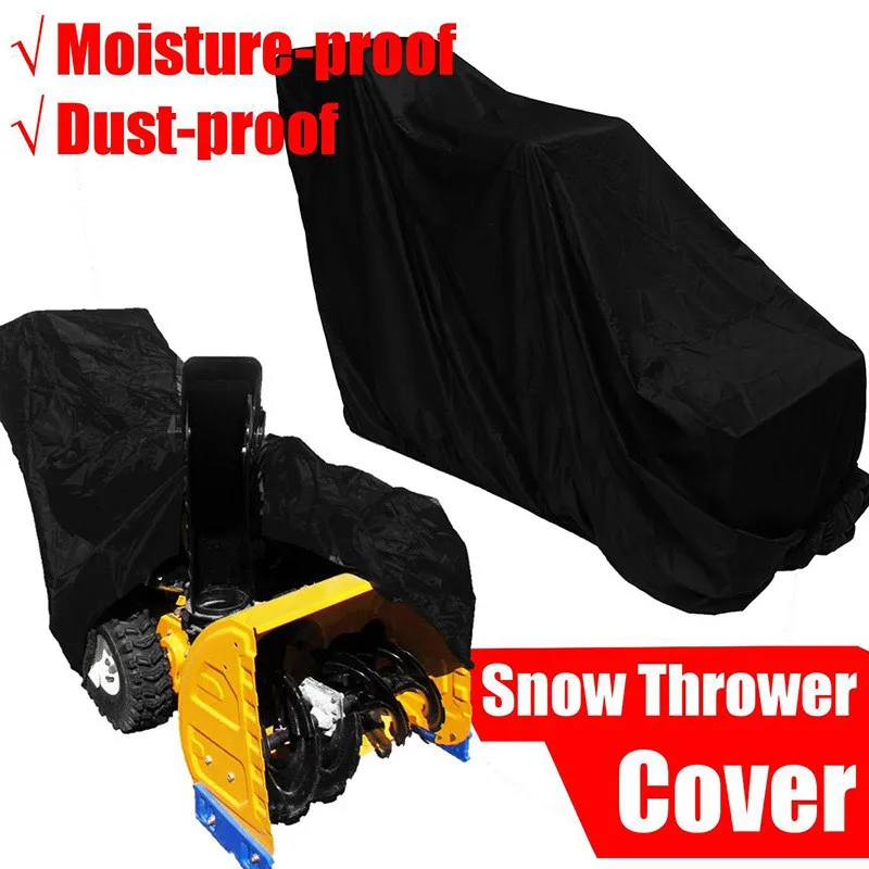 Outdoor Windproof Snow Durable Polyester Fabric Snow Cover Waterproof Snow Blowers Cover For Snow Thrower Cover  153*84*115/64CM