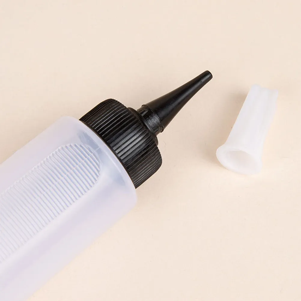 4Pcs Wash Bottles Hair Dye Bottle Refillable Squeeze Applicator Bottles for Salon Hair Coloring Hairdressing Tool