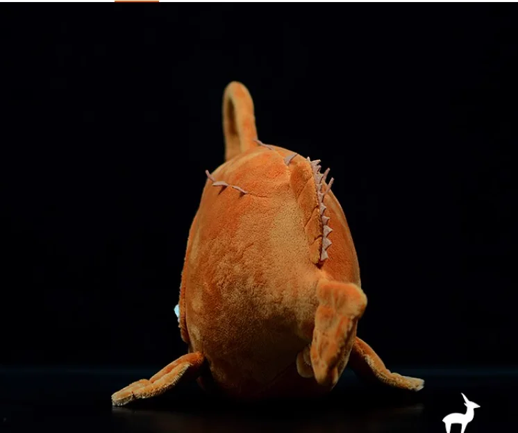 ตุ๊กตาปลา Anglerfish ของแท้25ซม. โคมไฟจำลองตุ๊กตาปลาตุ๊กตาหนานุ่มสัตว์ทะเล