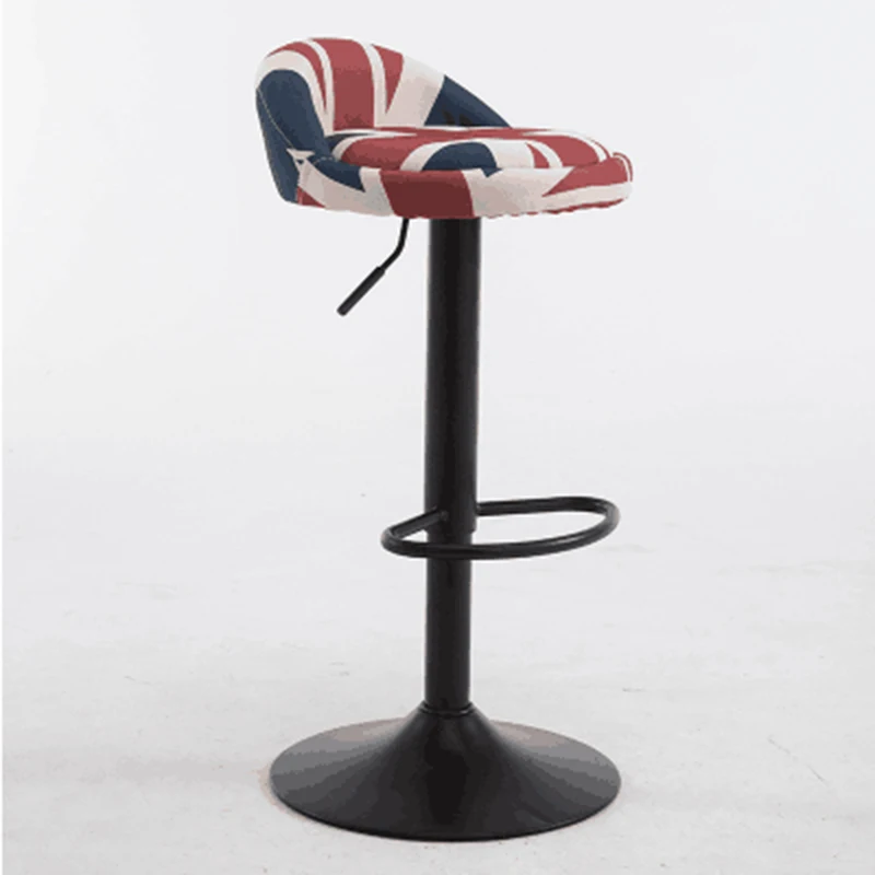 American Style Solid Wood Round Bar Table Counter Height with Metal Base for Home Kitchen Cafe Breakfast Nook