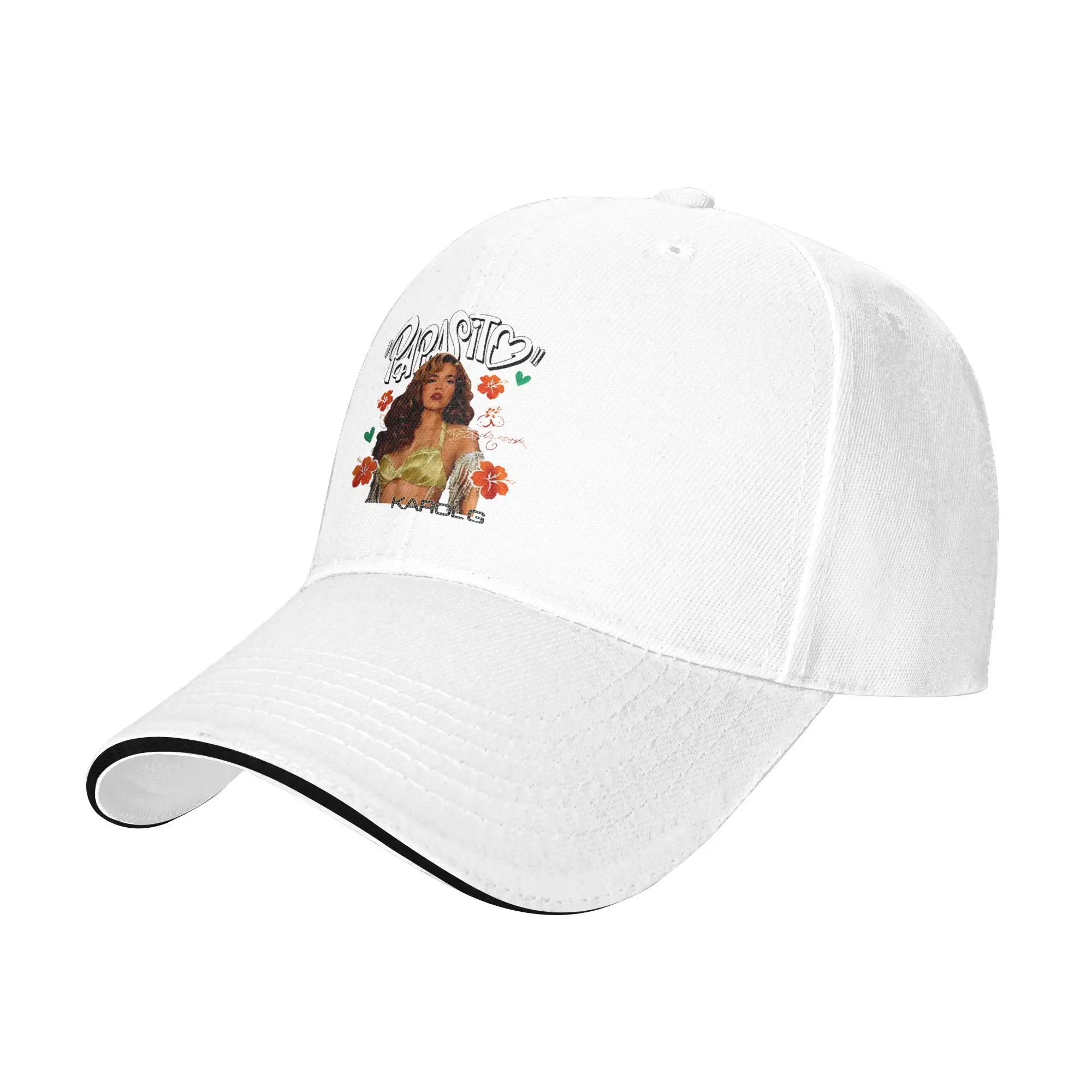 Karol G Viajando Por El Mundo Tropitour Baseball Caps Fashion  Sandwich Hats Unisex Adjustable Dad Hat Running Golf