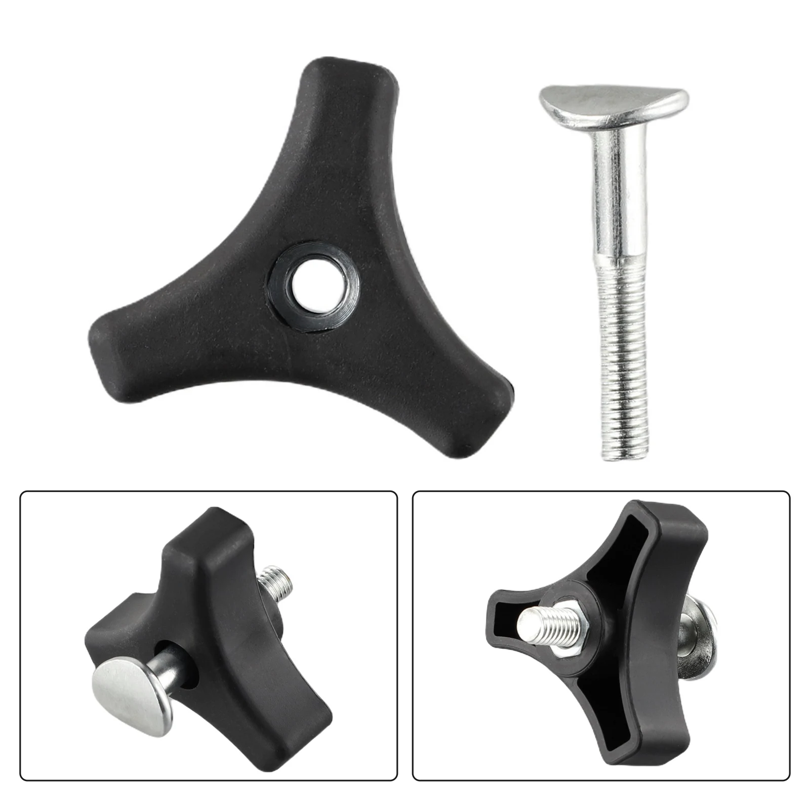 1 Set Triangle Handle Bar Wheel Knob And Bolt Fasteners Replacement For Honda And Many Other Lawn Machine Lawn Mower Accessories