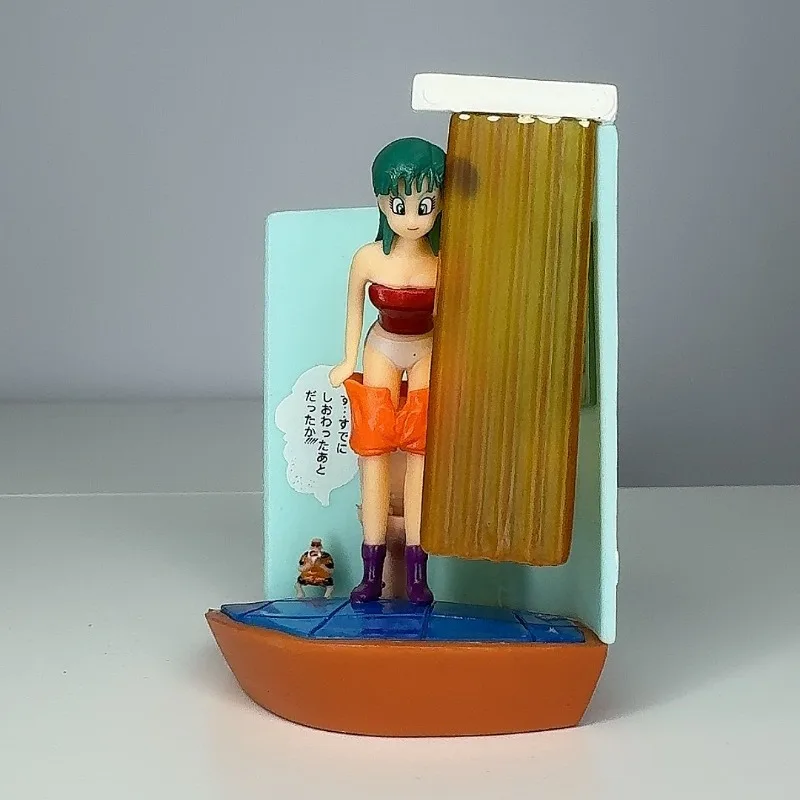 Figur Anime bola naga 9cm model mainan Bulma Kame Sennin figur aksi Dekorasi Desktop koleksi patung liontin hadiah anak-anak