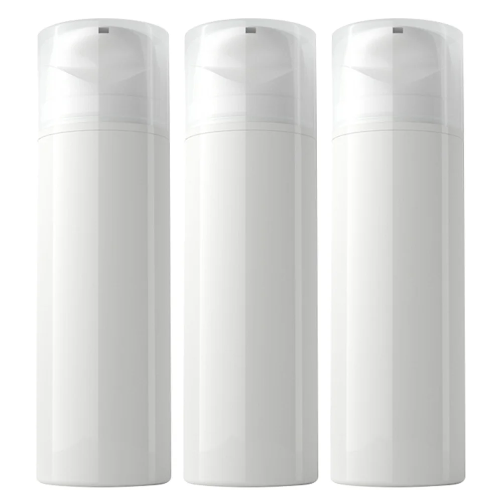 3 Pcs Makeup Dispensing Container Emulsion Dispenser Travel Bottle Containers Cream White