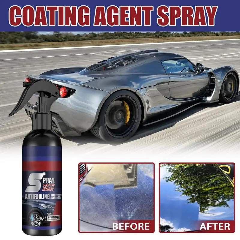 Car Ceramic Coating Spray 120ml Auto Nano Ceramic Coating Polishing Spraying Wax Car Paint Scratch Repair Remover