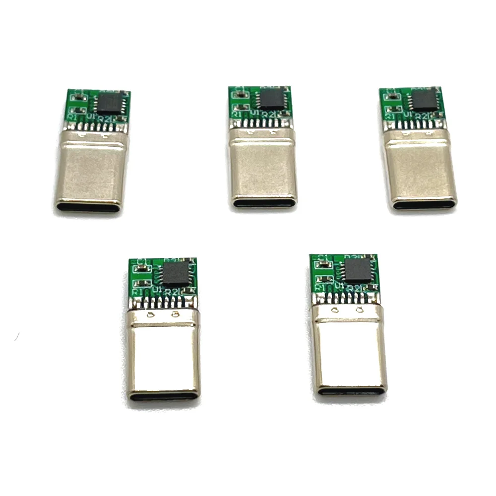 16Pin USB Type-C PD/QC 9V 12V 15V 20V male plug Decoy Board Fast Charge module PD 2 3.0 DC trigger cable QC4 charge connector