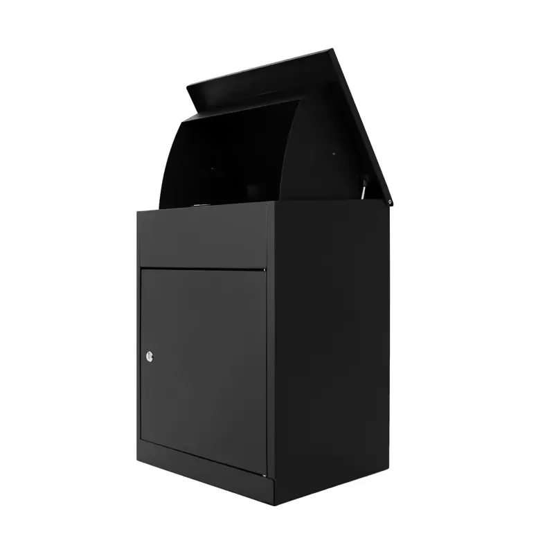 Tall Metal Outdoor Newspaper Mailbox Large Capacity Weatherproof Letter Box For Garden Yard Secure Postal Delivery Container