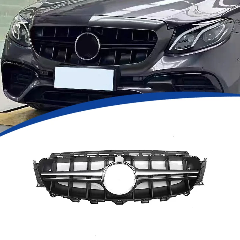 For 2016 2017 2018 2019 2020 E-class W213 sports version to AMGS middle grid air intake grille Car Grille Mesh Decoration