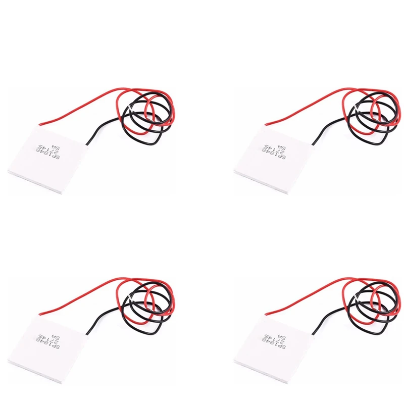 4X Thermoelectric Peltier Module, High Temperature Thermoelectric Power Generator Peltier TEG 150Celsius,White 40X40mm