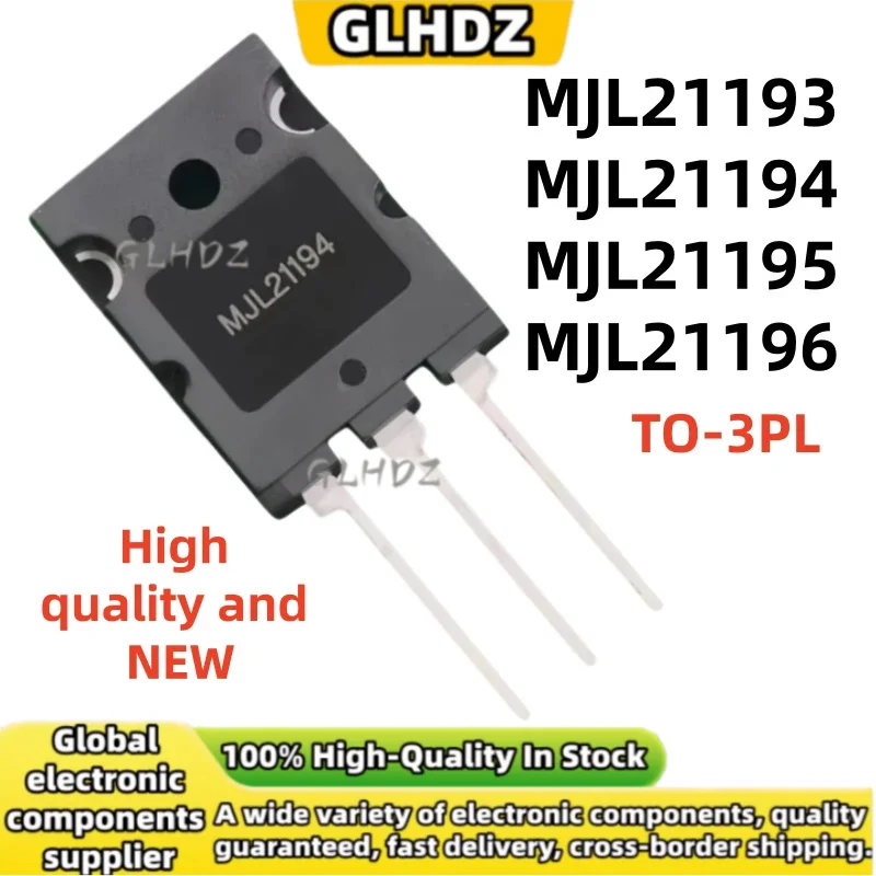 100%New and Quality Original 5PCS MJL21193 MJL21194 MJL21195 MJL21196 TO-3PL spot goods
