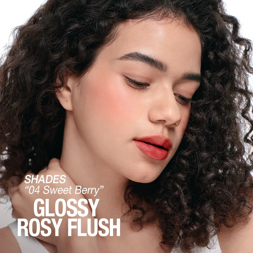 Matiz labial à prova d'água de longa duração, hidratante, não pegajoso, multiuso, blush, brilho para rosto, olhos, lábios, ponta do nariz