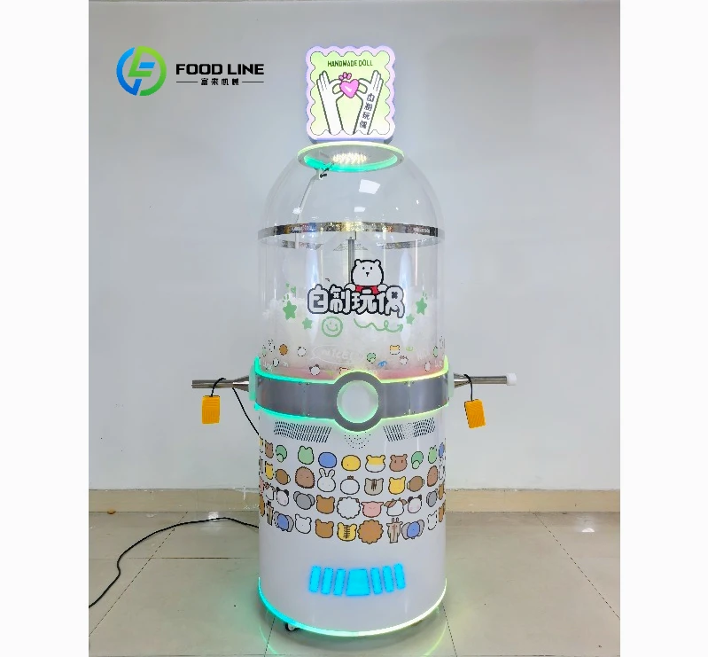 Direct Small & Medium Plush Toy & Doll Filling Machine Indoor Homemade Semi-Finished Product Plastic Vending Machine customized