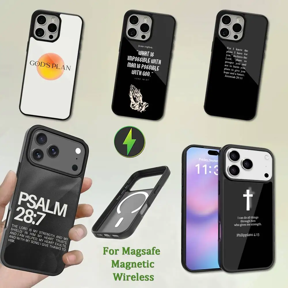 

Bible Verse Gods Plan Jesus Case For iPhone 13,12,11,16,15,17,14,Pro,Max,Plus,Mini, With Magsafe,Magnetic Wireless Charging