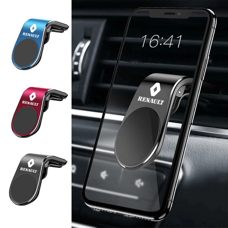 

Для Renault Sport Duster Megane 2 3: Металлический магнитный держатель для телефона в автомобиль