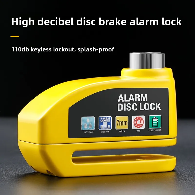 

Bicycle Disc Brake Lock Alarm, Electric Vehicle Lock, Motorcycle Brake Disc Anti-theft Lock, Riding Equipment Jumping Fruit