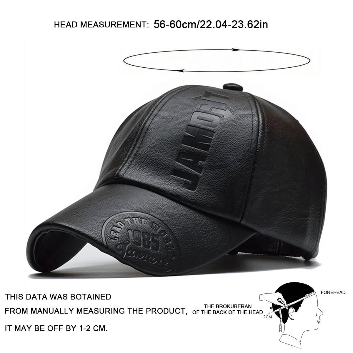 Vintage Leder-Baseballkappe für Herren, Modische Hip-Hop-Sportmütze, Militärhut im Britischen Vintage-Stil aus Rindsleder, Gorras – Detail 7