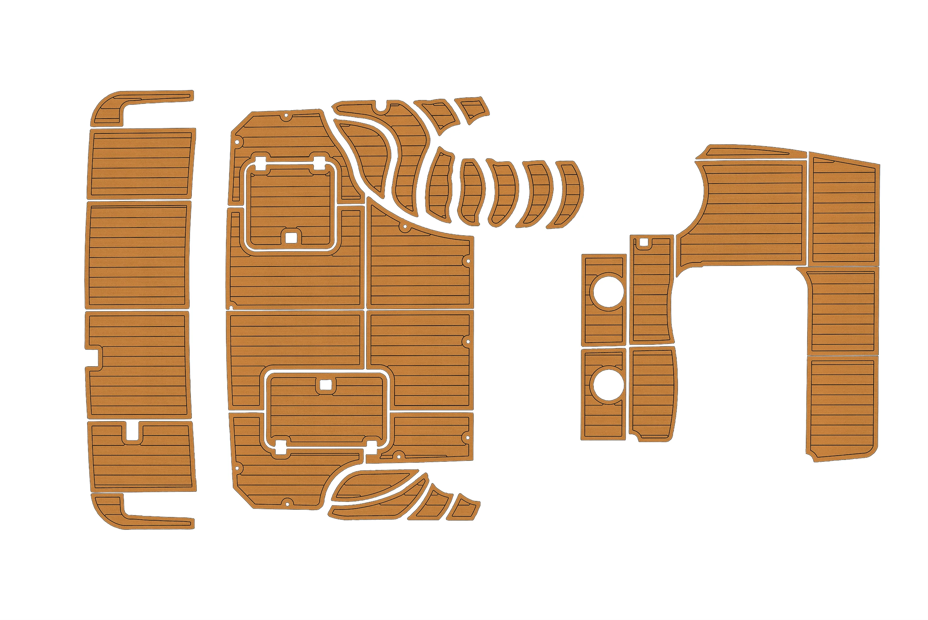 

Нескользящий коврик из морского искусственного тикового EVA-2008 Carver 360, самоклеящаяся подкладка для палубы лодки 1/4 дюйма (6 мм) для кабины и палубы