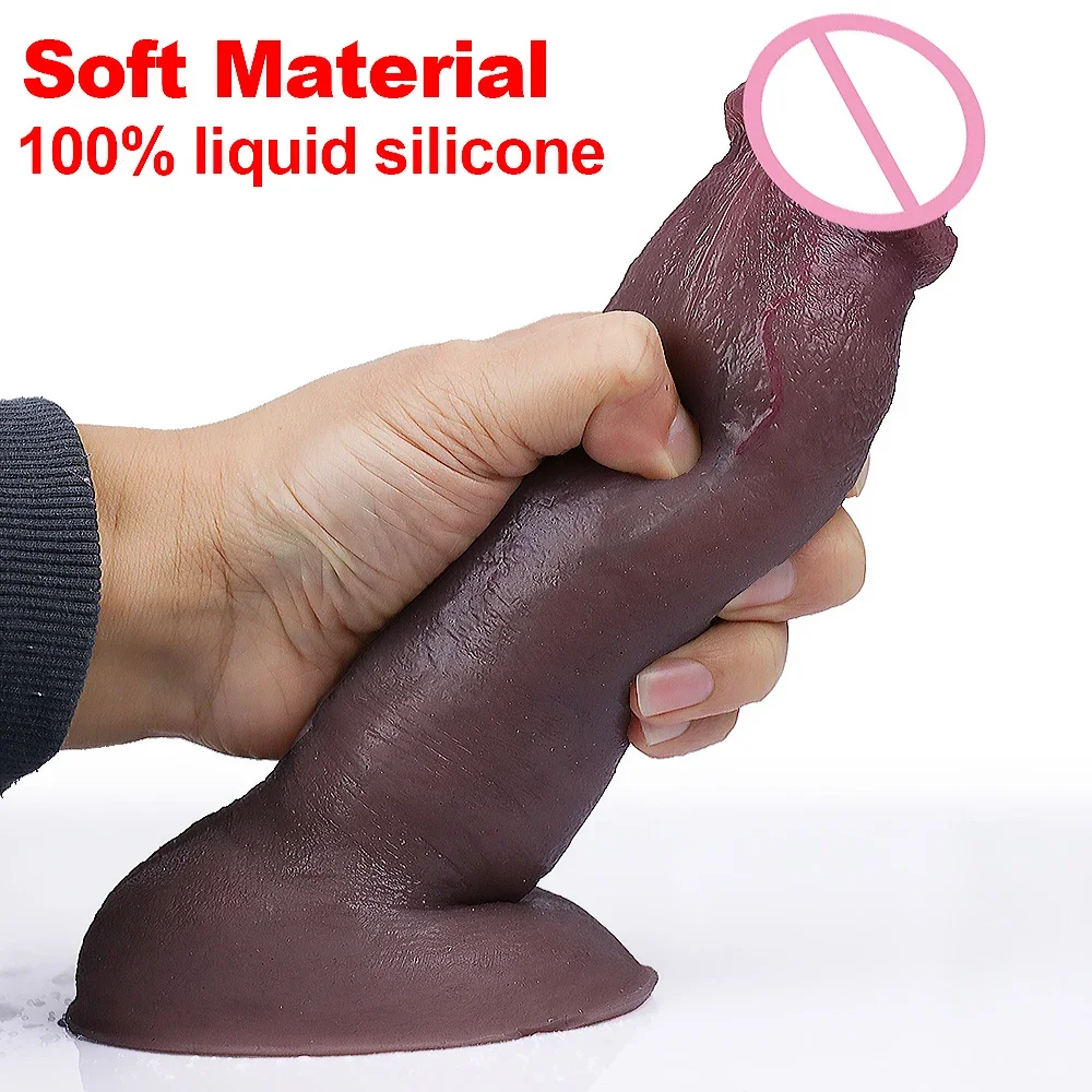 Big Realistic Dildo Balck Cock for Women Anal Big Huge Fake Penis with Suction Cup Sex Toys Private Multiple Size Anal Butt Plug