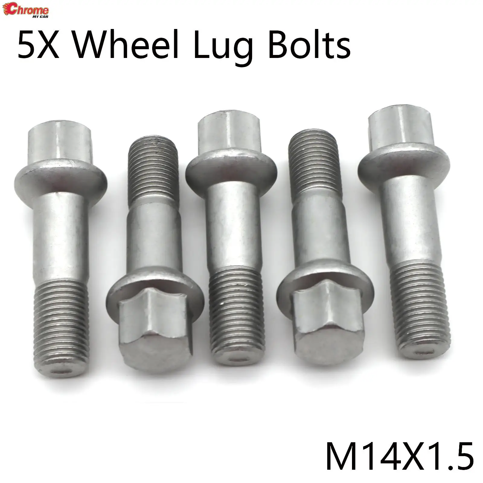 5X Car Wheel Lug Bolts Nuts 0009905307 0009900907 M14×1.5 66MM Accseeories For Mercedes- Benz W220 W204 W164 W251 S300 S350 S420