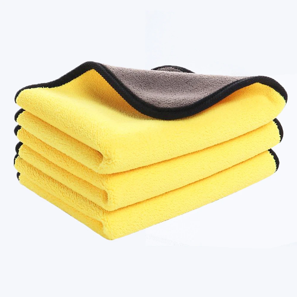

Утолщенное полотенце 30x30 см, 600 г/м, многоразовое полотенце из микрофибры для чистки стекла, купание домашних животных, доступное для домашней чистки, полотенце C07