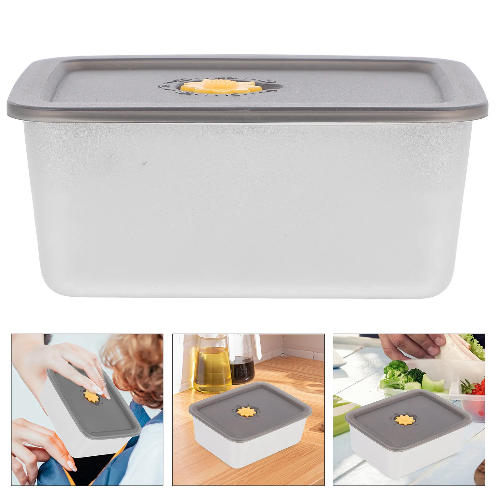 

2Pcs Stainless Steel Food Storage Cases Portable Soup Snack Dessert Box for Camping Picnic Stainless Steel Lunch Box