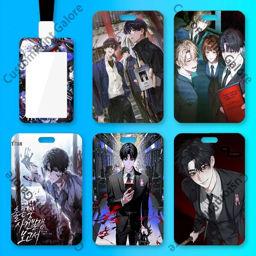 A-Agent Choi Kim S-Soleum Custom ID Card Sleeve Clear Holder Print Logo For Staff Name Tag Horizontal Vertical