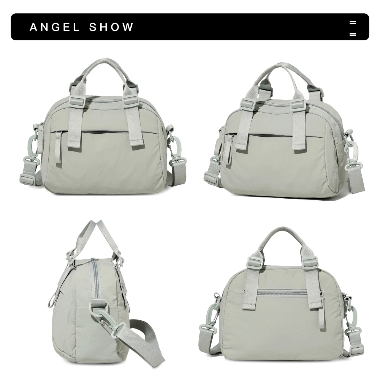 حقيبة كتف كاجوال للسيدات، حقيبة كروس للركاب ذات سعة كبيرة، حقيبة يد بسيطة ومتينة، مادة نايلون، يجب أن تكون قابلة للتعديل #6