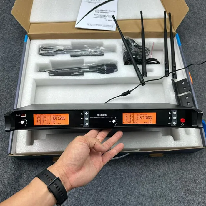 640-690MHz KTV karaoke stage performance microphones skm9000 headset lavalier  Cordless professional wireless microphone