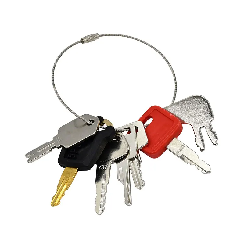 7PCS Ignition Keys AT147803 166 4286465 H800 A77313 6709527 AR51481 Compatible with Caterpillar Generator 931B 931C 933 933C