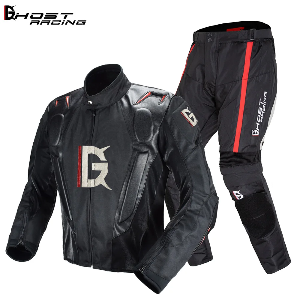 

GHOST RACING Motorcycle Jacket Cold-proof Waterproof Motorbike Motocross Riding Accessories Men Chaqueta Moto