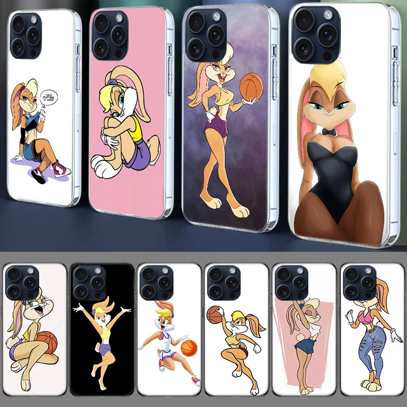 F-Fashion C-Cartoon Bugs B-Bunny Rabbit Clear Case For Apple iPhone 12 13 Mini TPU 11 14+ 15 16 Pro Max Capa Plus XR X XS Max Ph