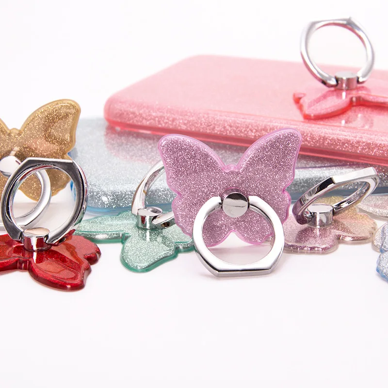 

Stylish Glitter Butterfly Phone Ring Holder For All Smartphone