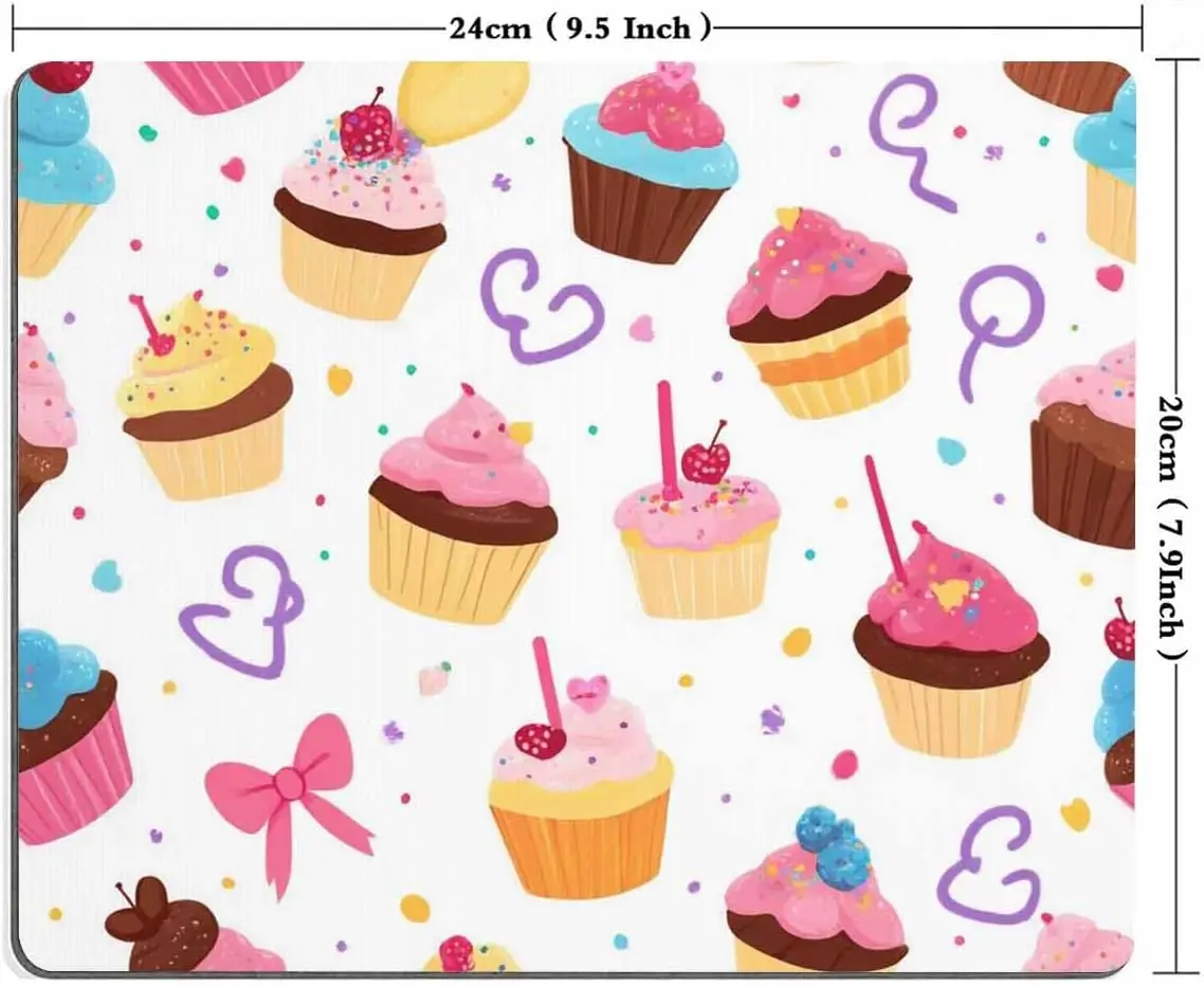 Mouse pad custom Rectangular mouse pingpi Gaming Mouse Pad Custom Design Little Delicious Cupcakes