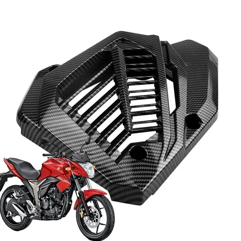 Penutup tangki air sepeda motor termodifikasi, pelindung Radiator depan Click150, penutup tangki air serat karbon modifikasi sepeda