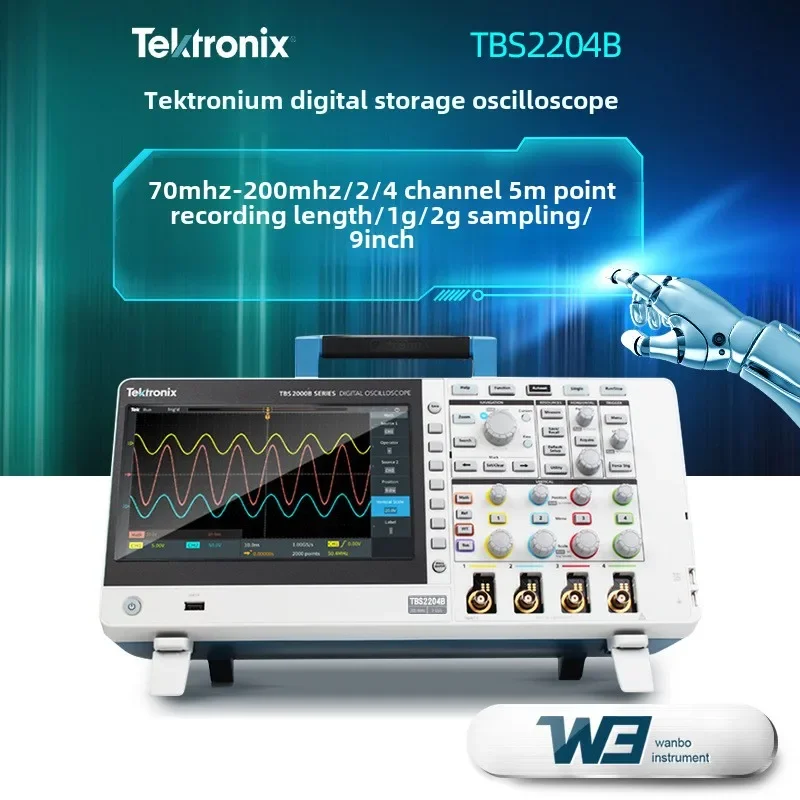 Oscilloscope TBS2204B/2074B/2072B Handheld Digital Oscilloscope 2/4 Channel