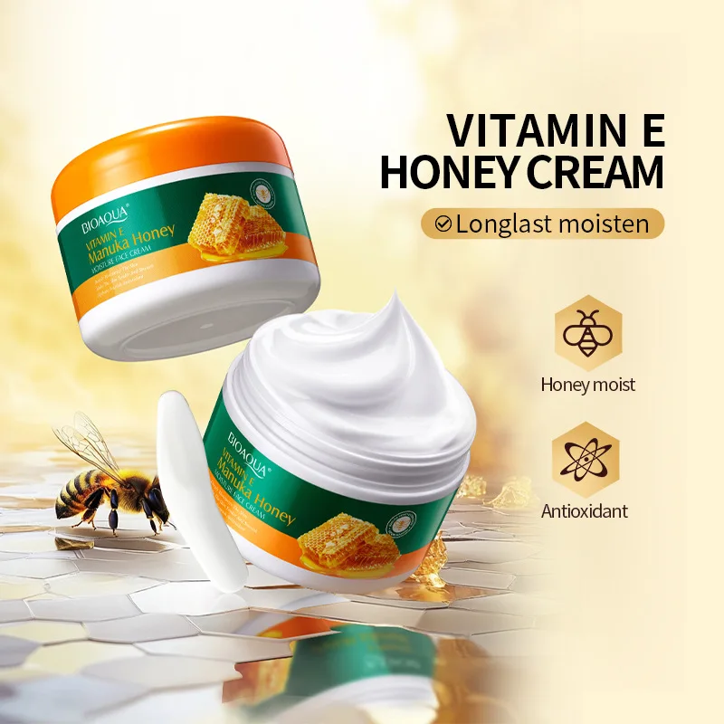 BIOAOUA Vitamin E Manuka Honey Cream Nourishing, Anti-aging, Anti-wrinkle, Whitening and Skin Care Products