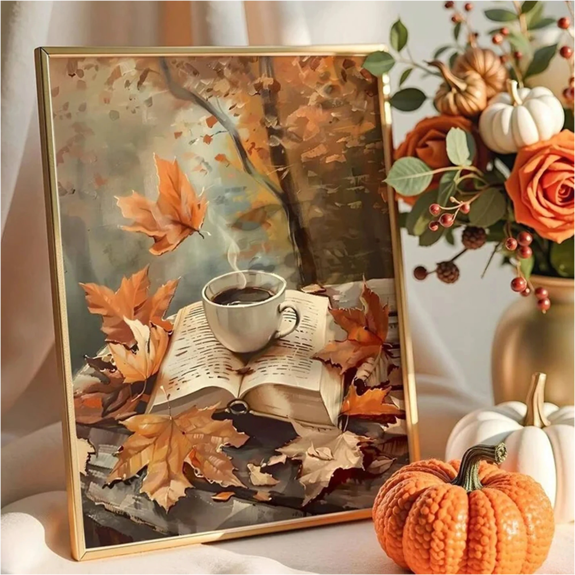 Modern Realistic Fall Style Wall Art Print Canvas Painting Poster Picture For Living Room,Bedroom Home Decor