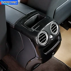 Rear Air Conditioner Outlet Vent Frame Cover Carbon Pattern Protection Trim For Mercedes Benz GLC X253 2020-2021 Car Accessories