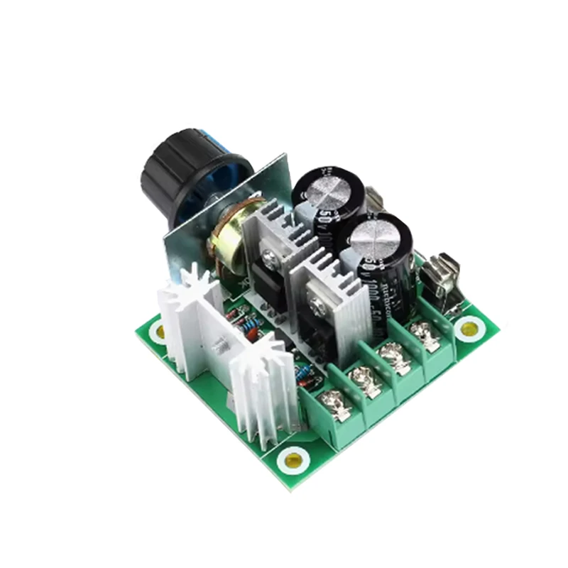 Auto PWM DC Motor Speed Controller Regulator Governor with Knob Switch Volt Regulator Dimmer 400W Board Module 12V-40V 32V 10A 