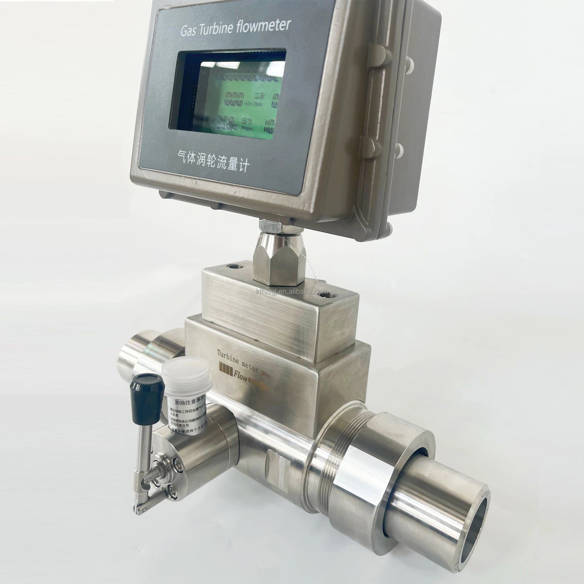 Clean Gas Flowmeter Digital Pulse Hart Wireless Remote 50mm 1 inch Air LPG CNG gas turbine flow meter